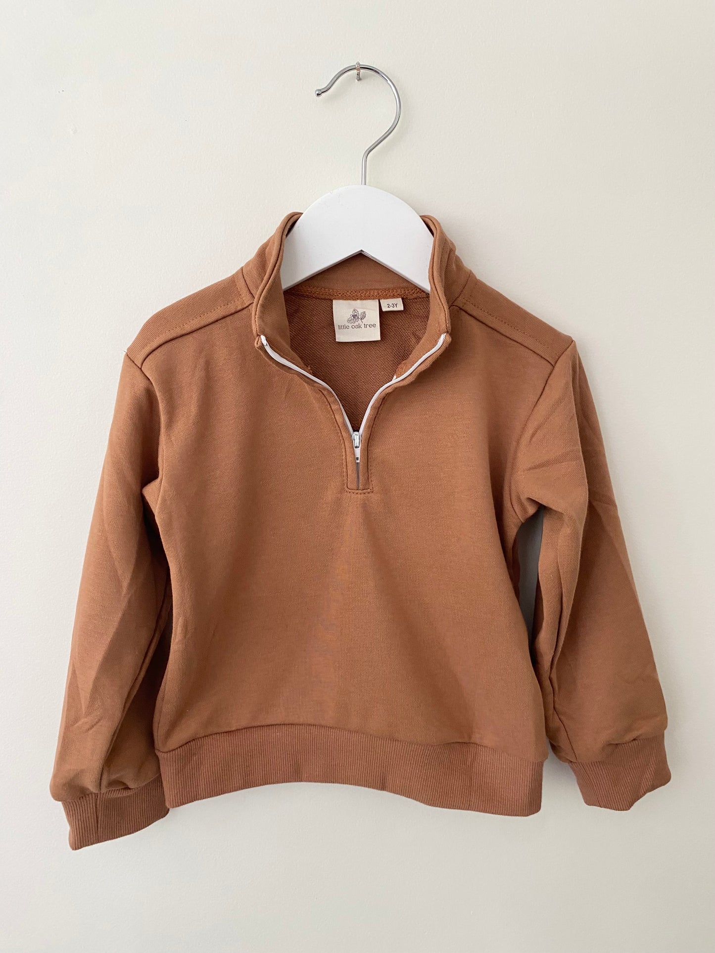 Cognac Quarterzip Crewnecks