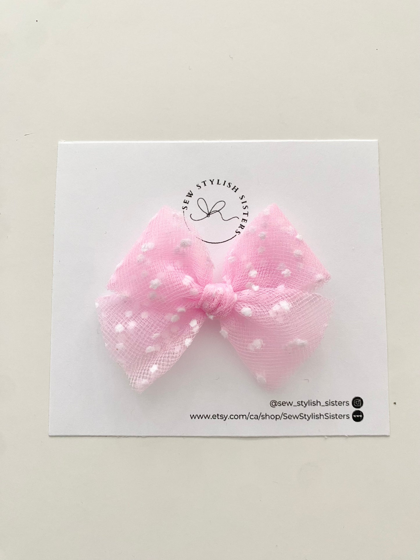 Bubblegum Dot - Tulle Bows