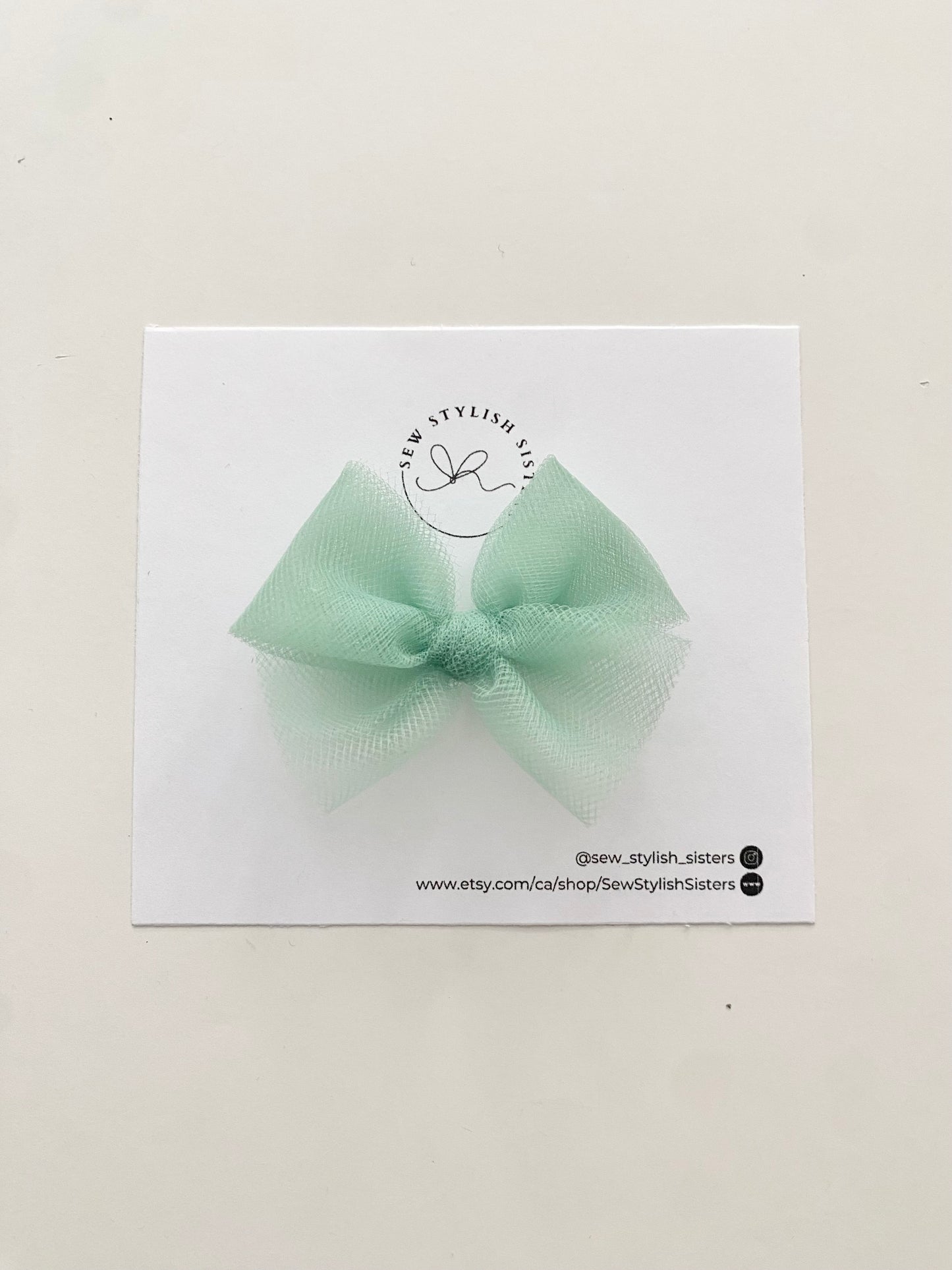 Sage - Tulle Bows