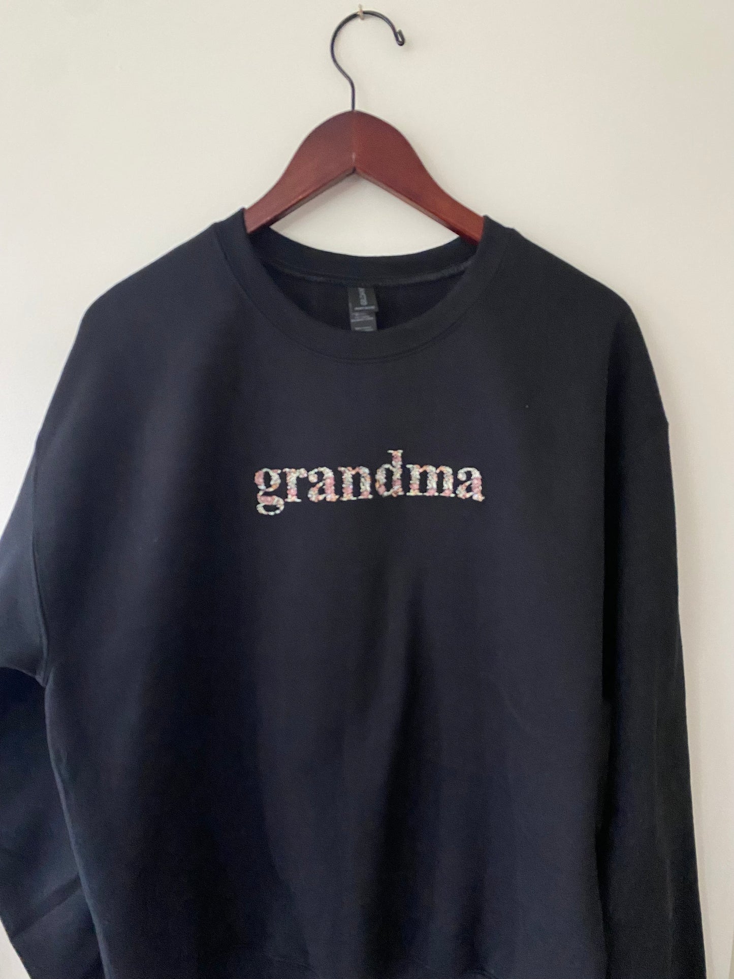 Floral Words - Adult Crewneck/Hoodie (Black only)