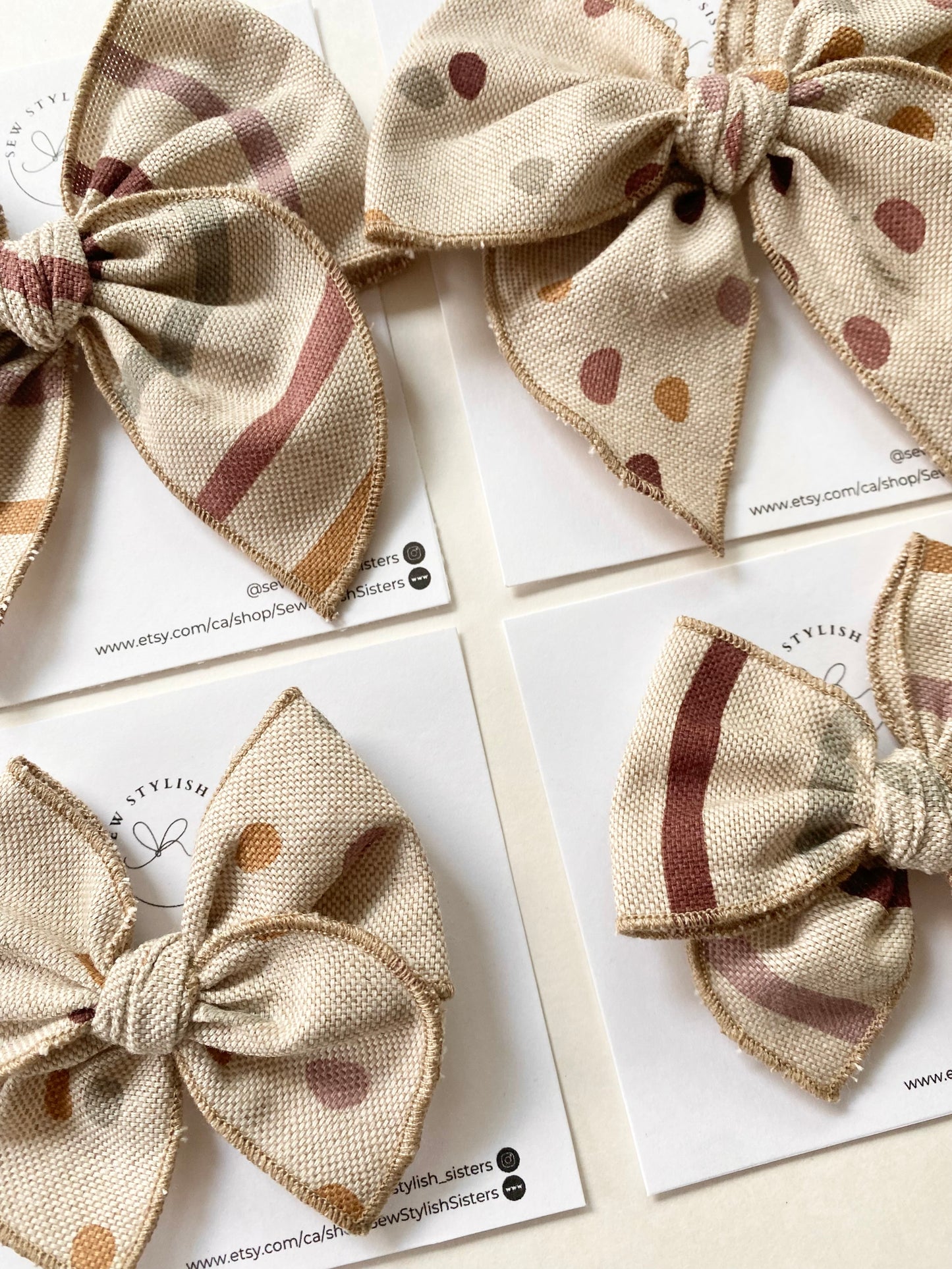 Striped Linen/Dotted Linen