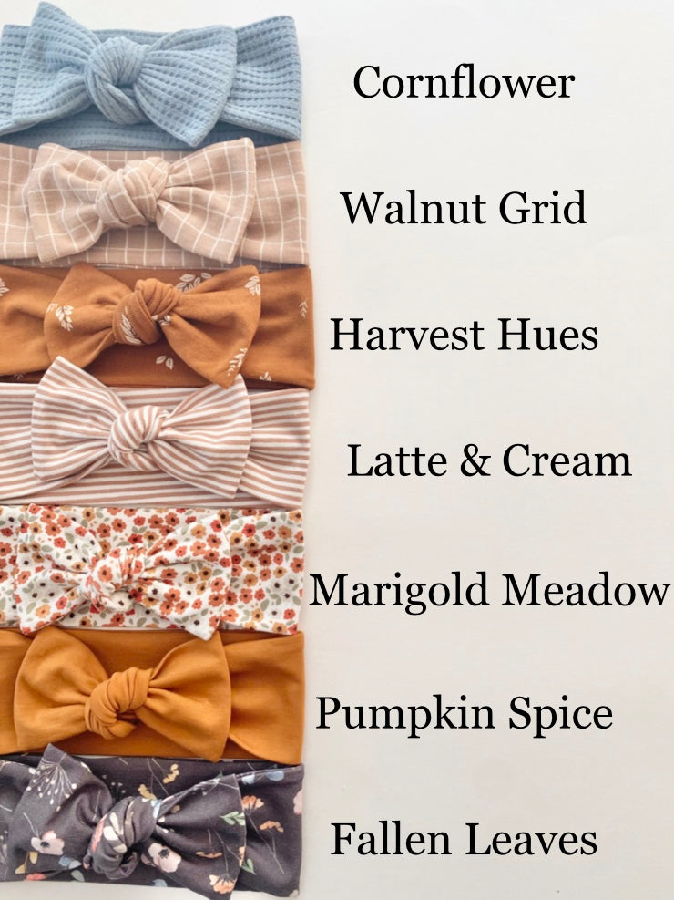 Fall Knotted Headbands