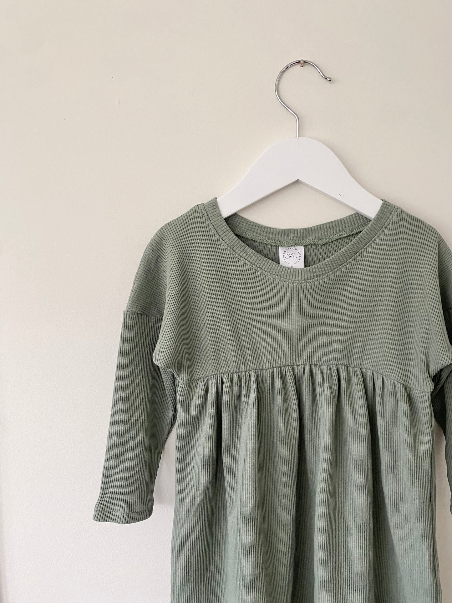 Spruce Ribbed Dress