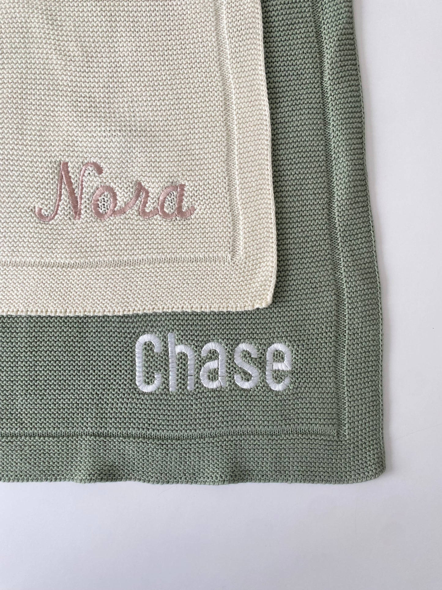 Personalized Knit Blankets