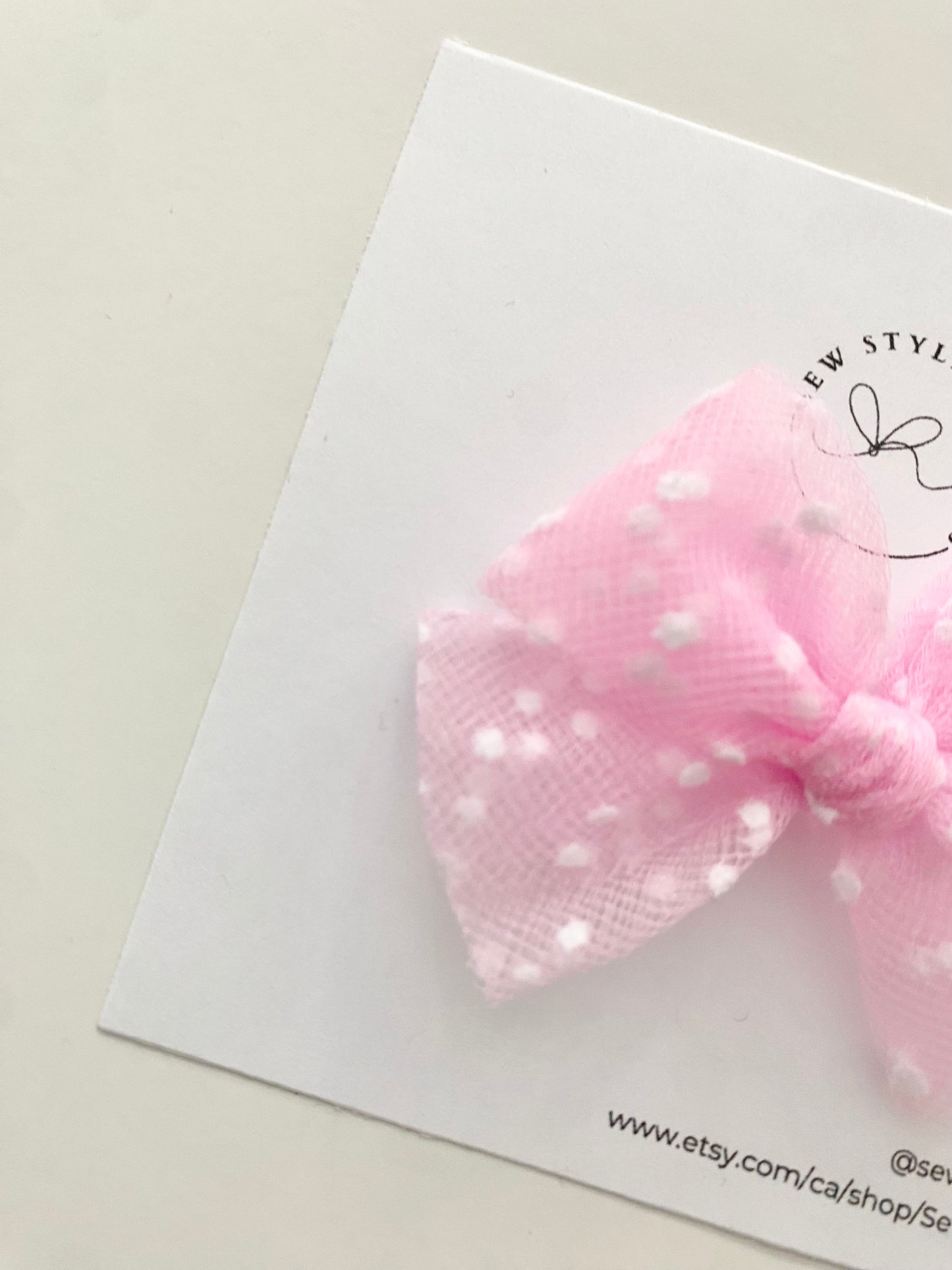 Bubblegum Dot - Tulle Bows