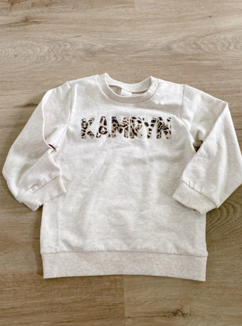 Oatmeal Custom Crewneck