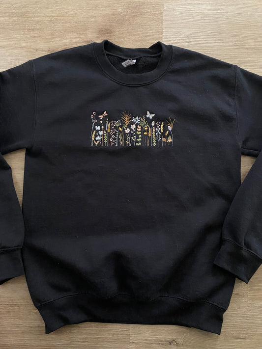 Wildflowers - Adult Crewneck/Hoodie (Black only)