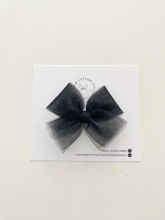 Black - Tulle Bows