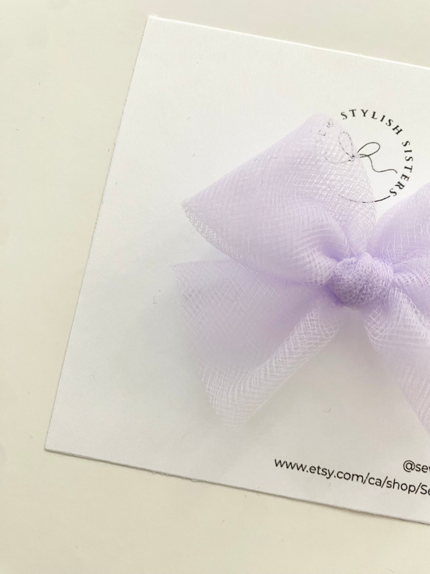 Lilac - Tulle Bows